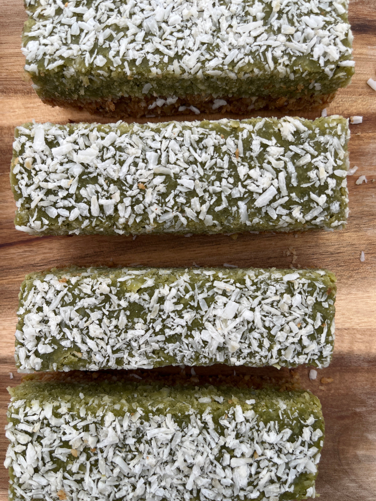 Raw Matcha Coconut Bars
